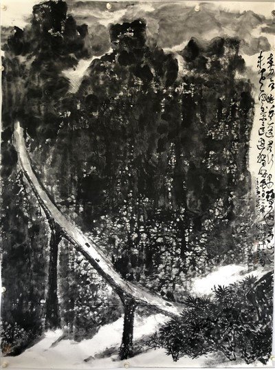 Chinese Ink Horse Painting