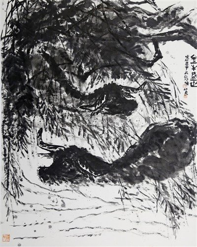 Chinese Ink Painting Flowers
