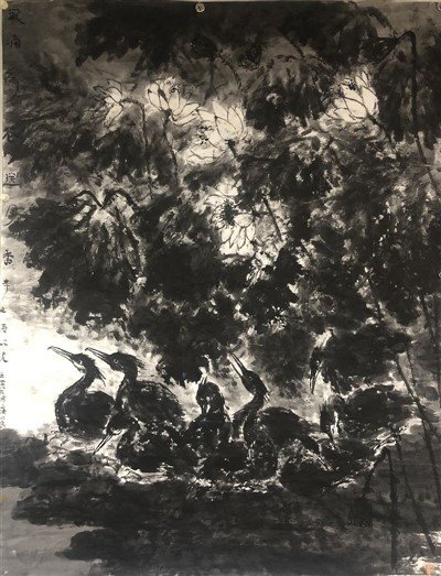 Chrysanthemum Ink Painting