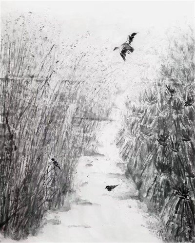 Sumi Landscape Painting