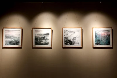 Ask Nanshan - Shi Feng Chinese Landscape Painting Exhibition Held in Qi Baish...